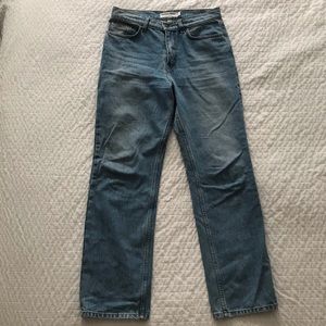 SOLD- High waisted light wash denim